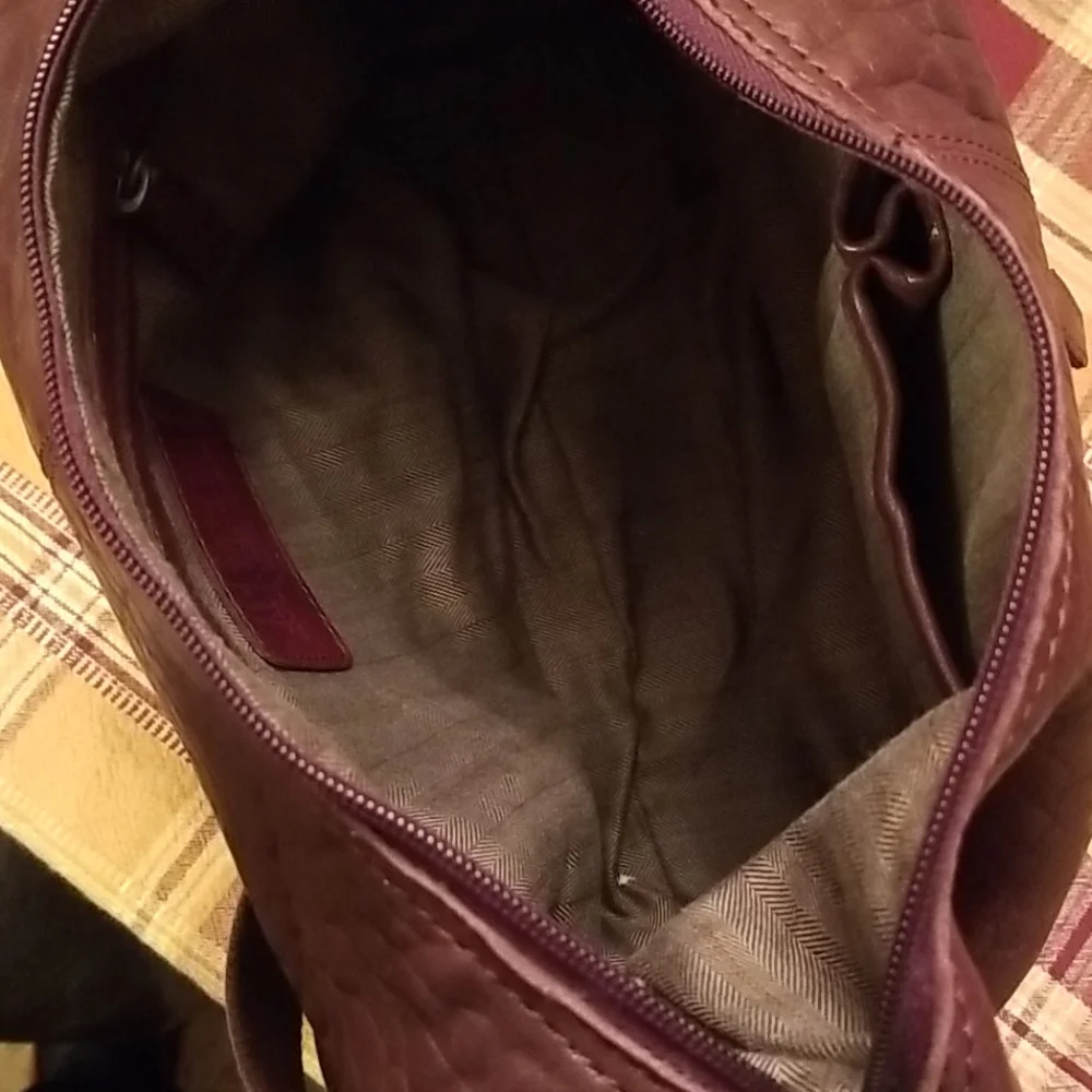 🆕️Jack Georges Uptown hobo leather bag. Cherry